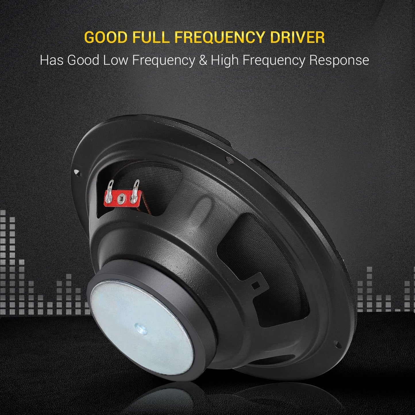 Tech-Lobby 8'' Inch Full Range Audio Speakers, RMS 50W Peak 120W 4 Ohm, Car Vehicle Audio Full Range Drivers, Wide Range Bass Woofer DIY Loudspeaker...